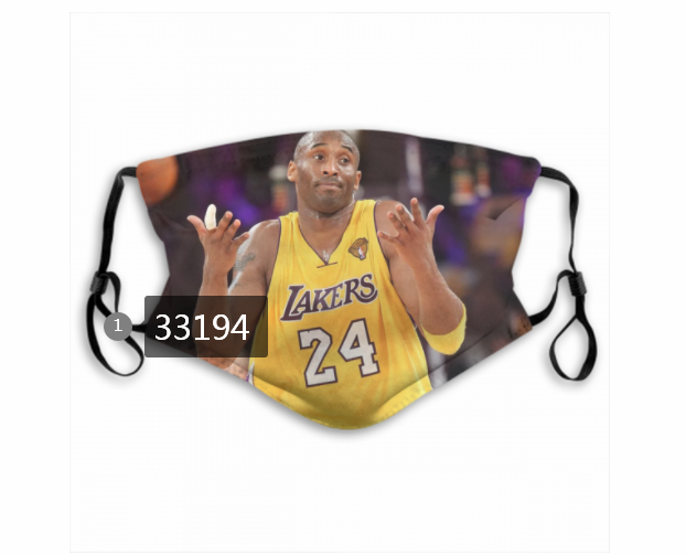 2021 NBA Los Angeles Lakers #24 kobe bryant 33194 Dust mask with filter